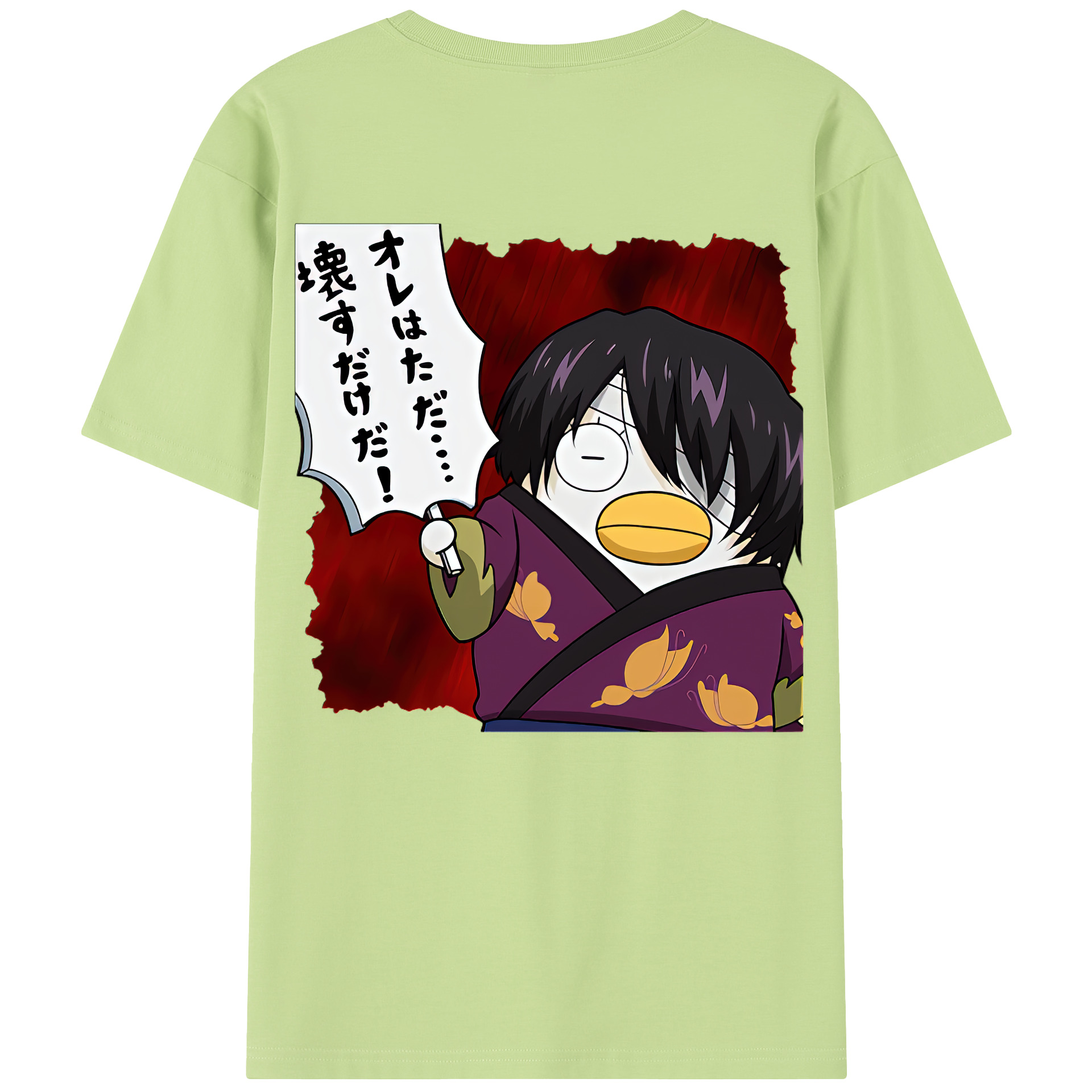 （画像用） ぎんたま 坂田銀時（さかたぎんとき） 神楽 志村新八（しむら しんぱち） GINTAMA Sakata Gintoki Kagura Shimura Shinpachi 綿100％半袖Tシャツ（背面プリント）